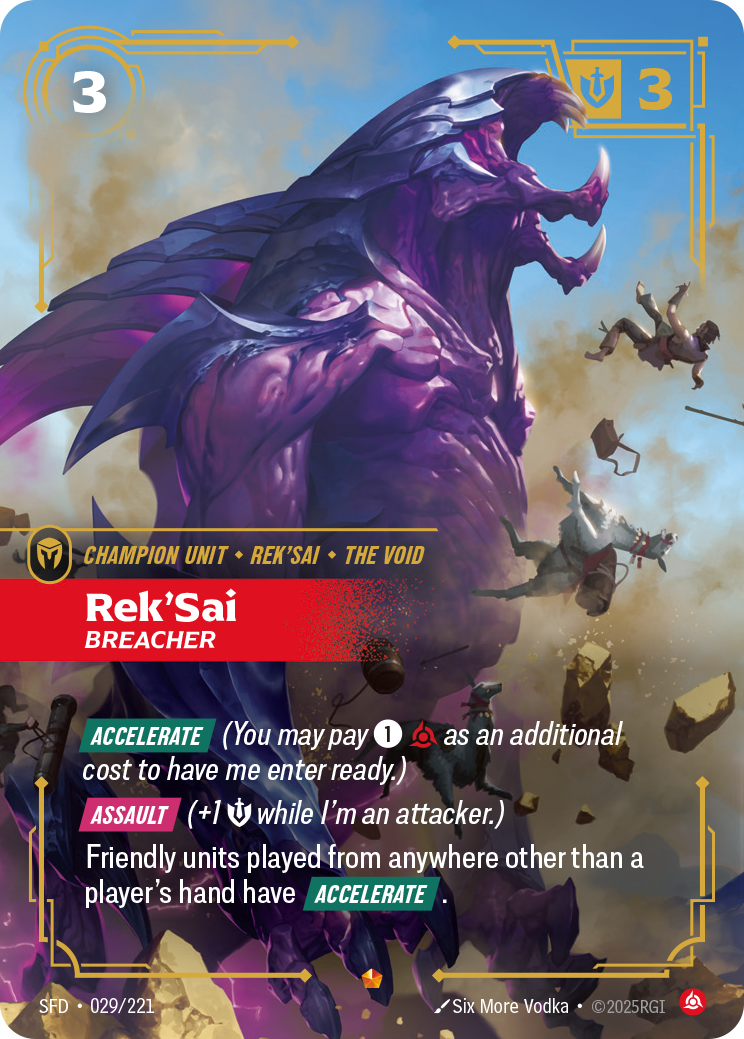 Rek'Sai - Breacher - 029/221 - Epic (Inglés Foil NM)