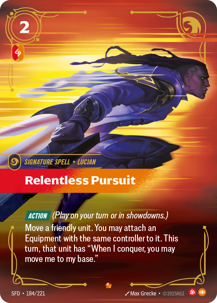 Relentless Pursuit - 184/221 - Epic (Inglés Foil NM)