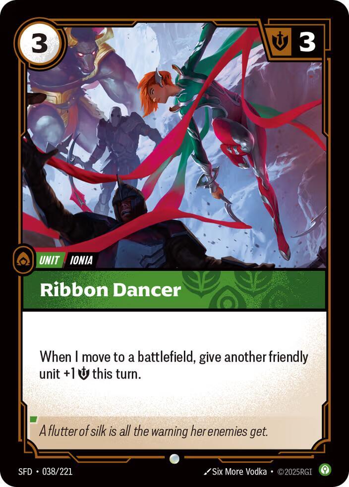Ribbon Dancer - 038/221 - Common (Inglés Foil NM)