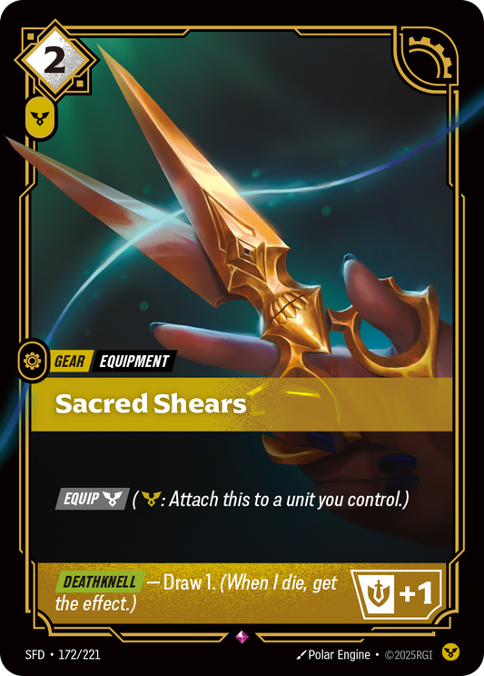 Sacred Shears - 172/221 - Rare (Inglés Foil NM)
