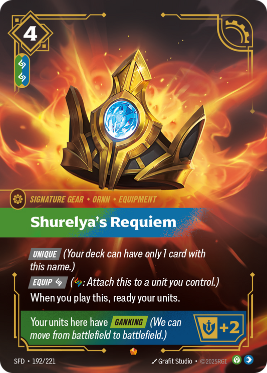 Shurelya's Requiem - 192/221 - Epic (Inglés Foil NM)