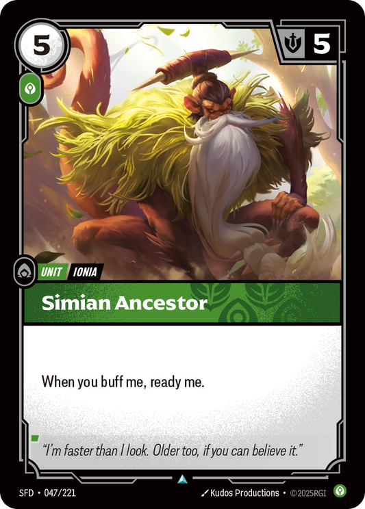 Simian Ancestor - 047/221 - Uncommon (Inglés Foil NM)