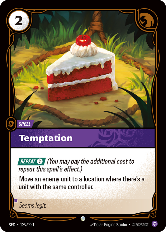 Temptation - 129/221 - Common (Inglés Foil NM)