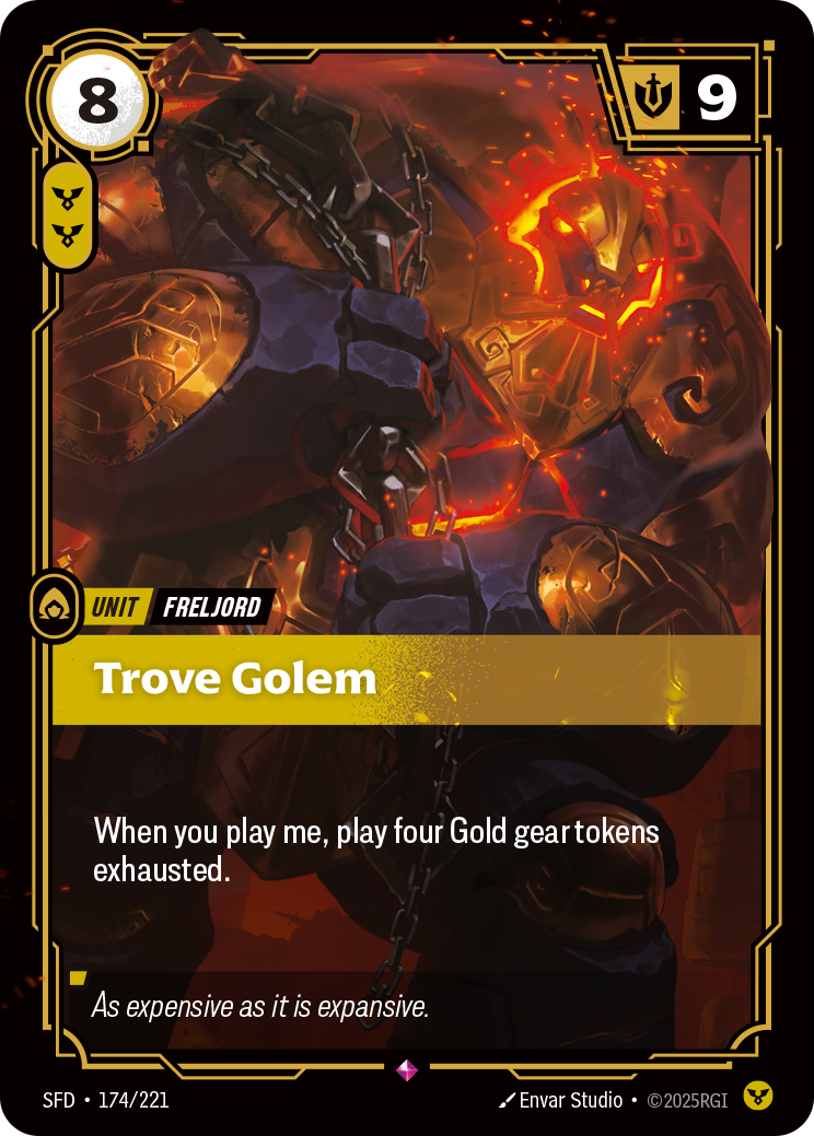 Trove Golem - 174/221 - Rare (Inglés Foil NM)