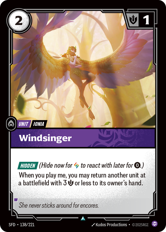 Windsinger - 138/221 - Uncommon (Inglés Foil NM)