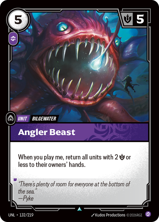 Angler Beast - 132/219 - Uncommon (Inglés Foil NM)