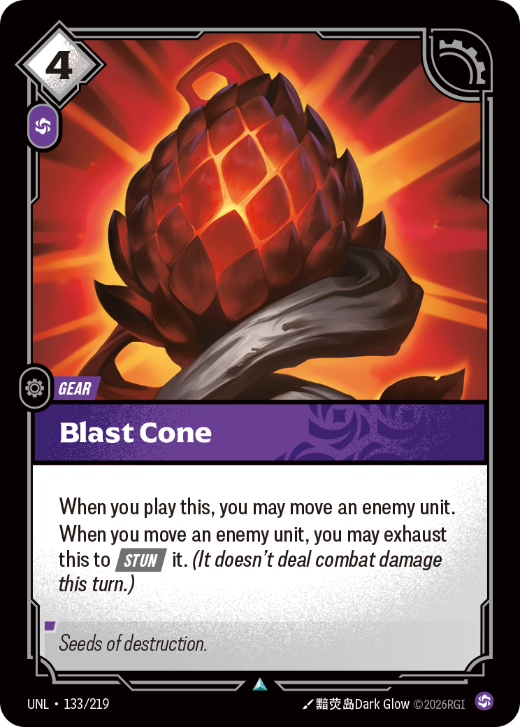 Blast Cone - 133/219 - Uncommon (Inglés Foil NM)