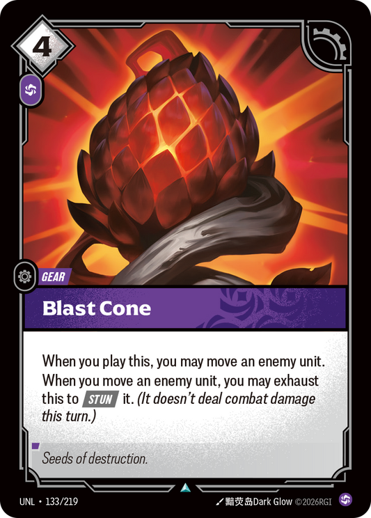 Blast Cone - 133/219 - Uncommon (Inglés Foil NM)