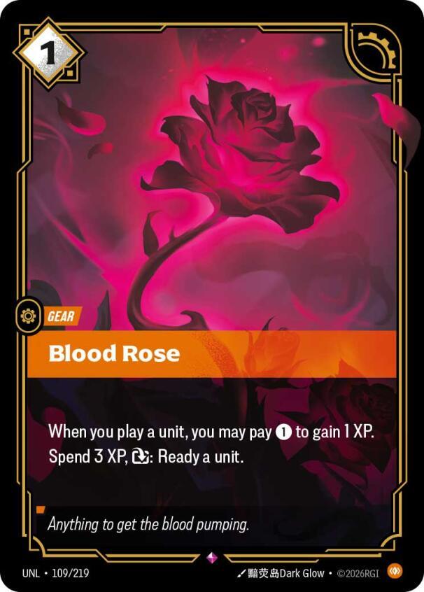 Blood Rose - 109/219 - Rare (Inglés Foil NM)