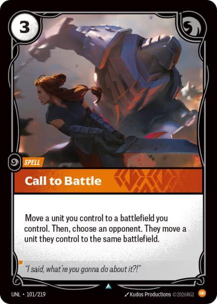 Call to Battle - 101/219 - Uncommon (Inglés NM)
