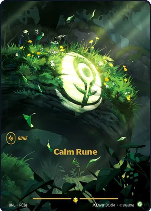Calm Rune (R02a) - R02a - Showcase (Inglés Foil NM)