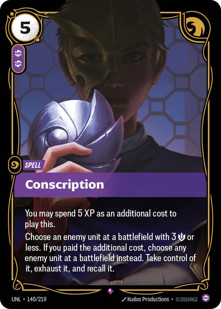 Conscription - 140/219 - Rare (Inglés Foil NM)