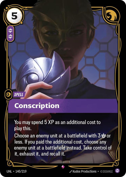 Conscription - 140/219 - Rare (Inglés Foil NM)