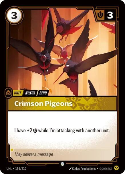 Crimson Pigeons - 154/219 - Common (Inglés NM)