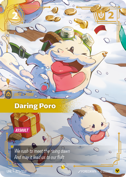Daring Poro - 225/219 - Showcase (Inglés Foil NM)