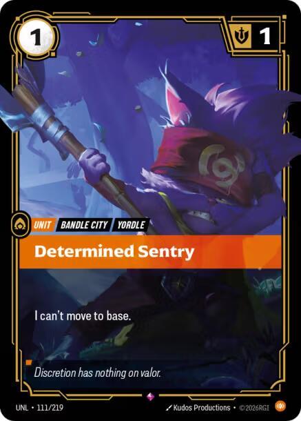 Determined Sentry - 111/219 - Rare (Inglés Foil NM)