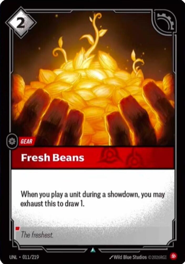 Fresh Beans - 011/219 - Uncommon (Inglés NM)