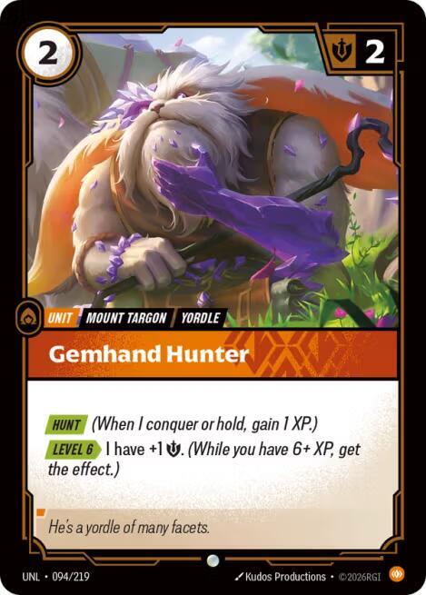 Gemhand Hunter - 094/219 - Common (Inglés NM)