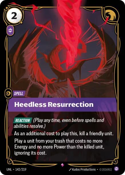 Heedless Resurrection - 142/219 - Rare (Inglés Foil NM)