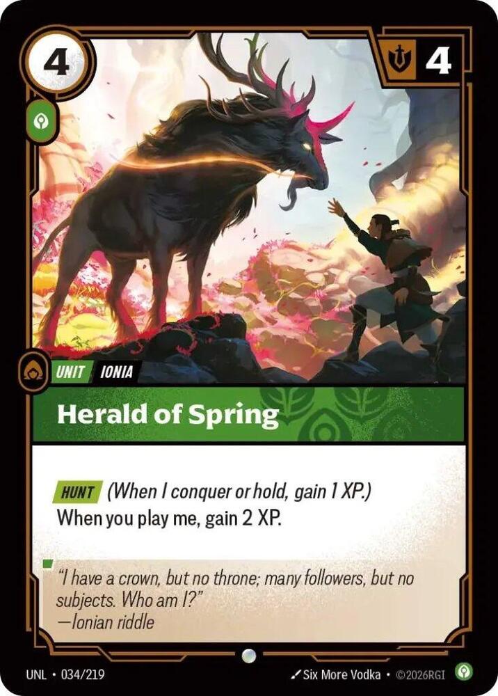 Herald of Spring - 034/219 - Common (Inglés NM)