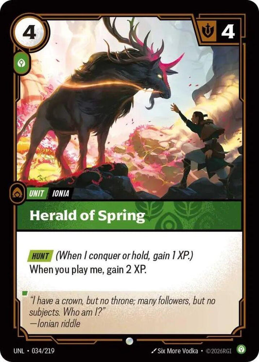 Herald of Spring - 034/219 - Common (Inglés NM)