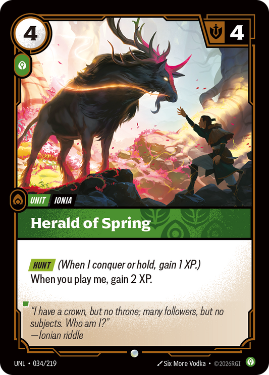 Herald of Spring - 034/219 - Common (Inglés Foil NM)