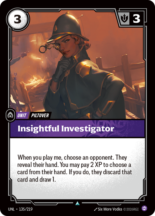 Insightful Investigator - 135/219 - Uncommon (Inglés Foil NM)
