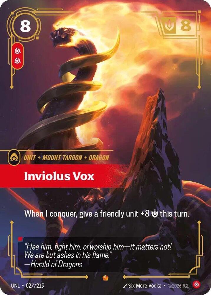 Inviolus Vox - 027/219 - Epic (Inglés Foil NM)