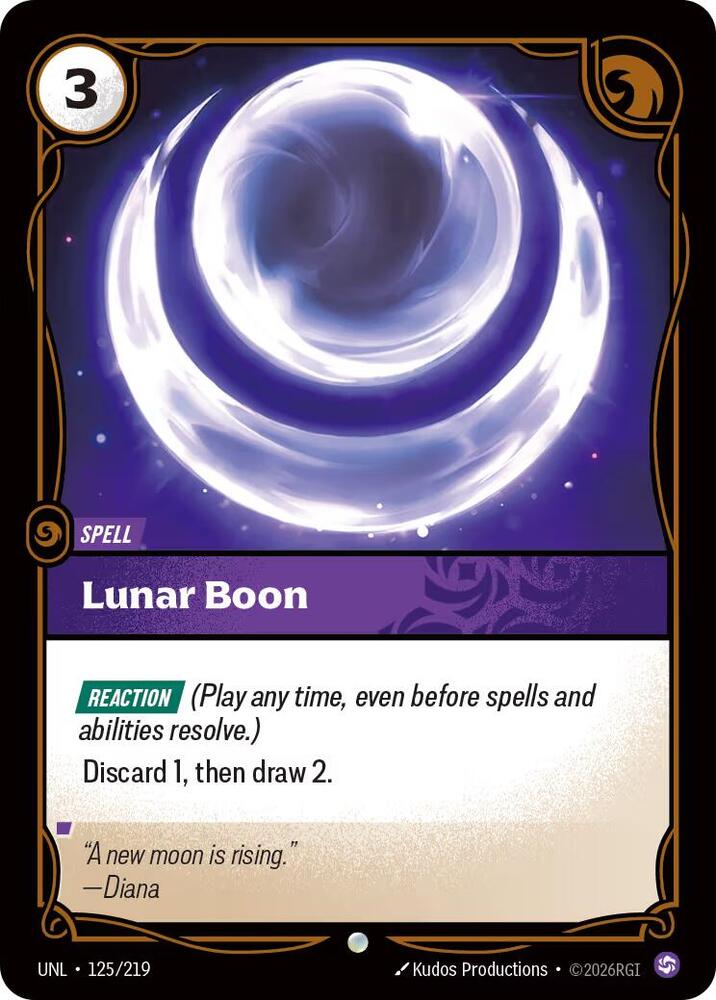 Lunar Boon - 125/219 - Common (Inglés NM)