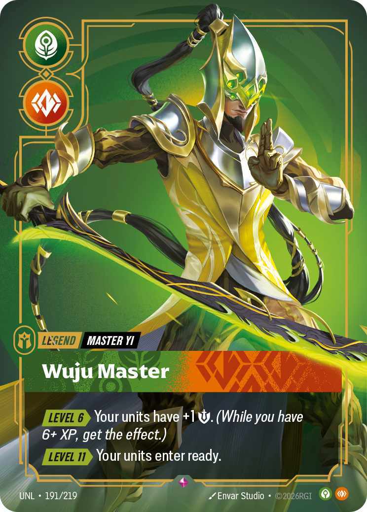 Master Yi - Wuju Master - 191/219 - Rare (Inglés Foil NM)