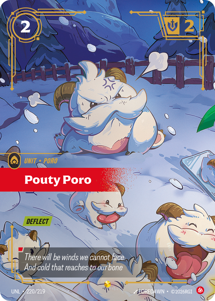 Pouty Poro - 220/219 - Showcase (Inglés Foil NM)
