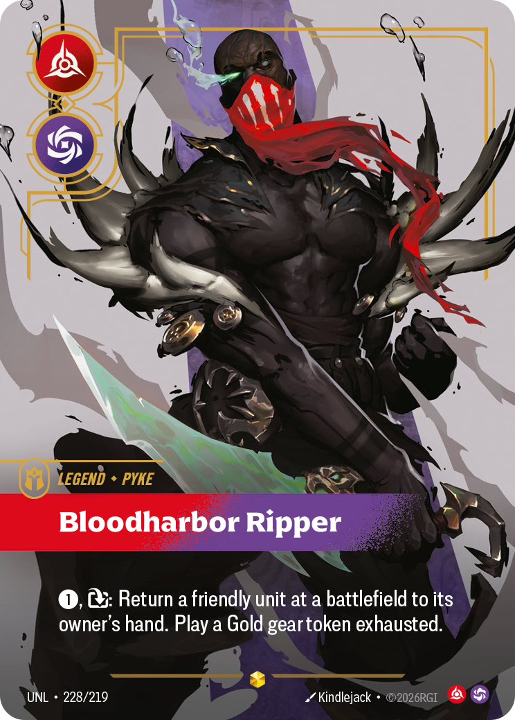 Pyke - Bloodharbor Ripper - 228/219 - Showcase (Inglés Foil NM)