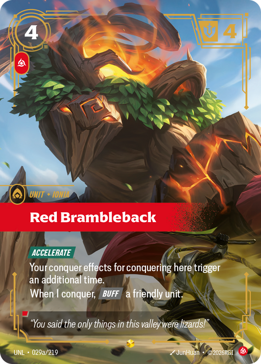 Red Brambleback - 029a/219 - Showcase (Inglés Foil NM)