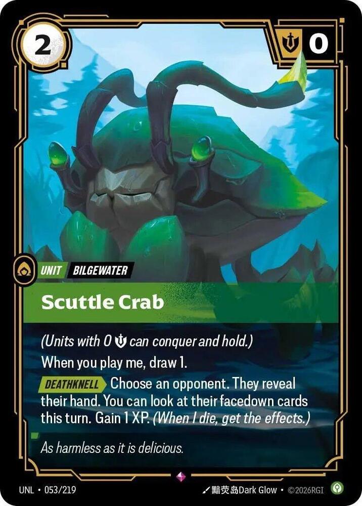 Scuttle Crab - 053/219 - Rare (Inglés Foil NM)
