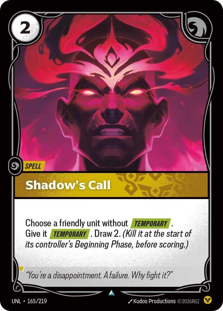 Shadow's Call - 165/219 - Uncommon (Inglés NM)