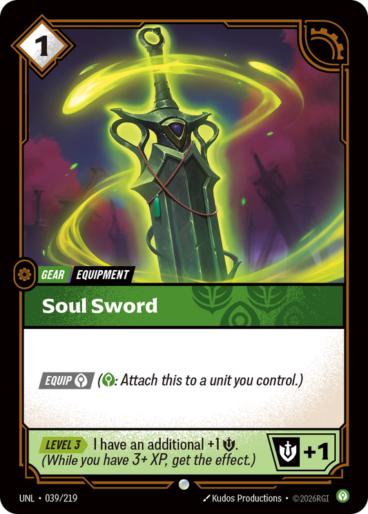 Soul Sword - 039/219 - Common (Inglés Foil NM)