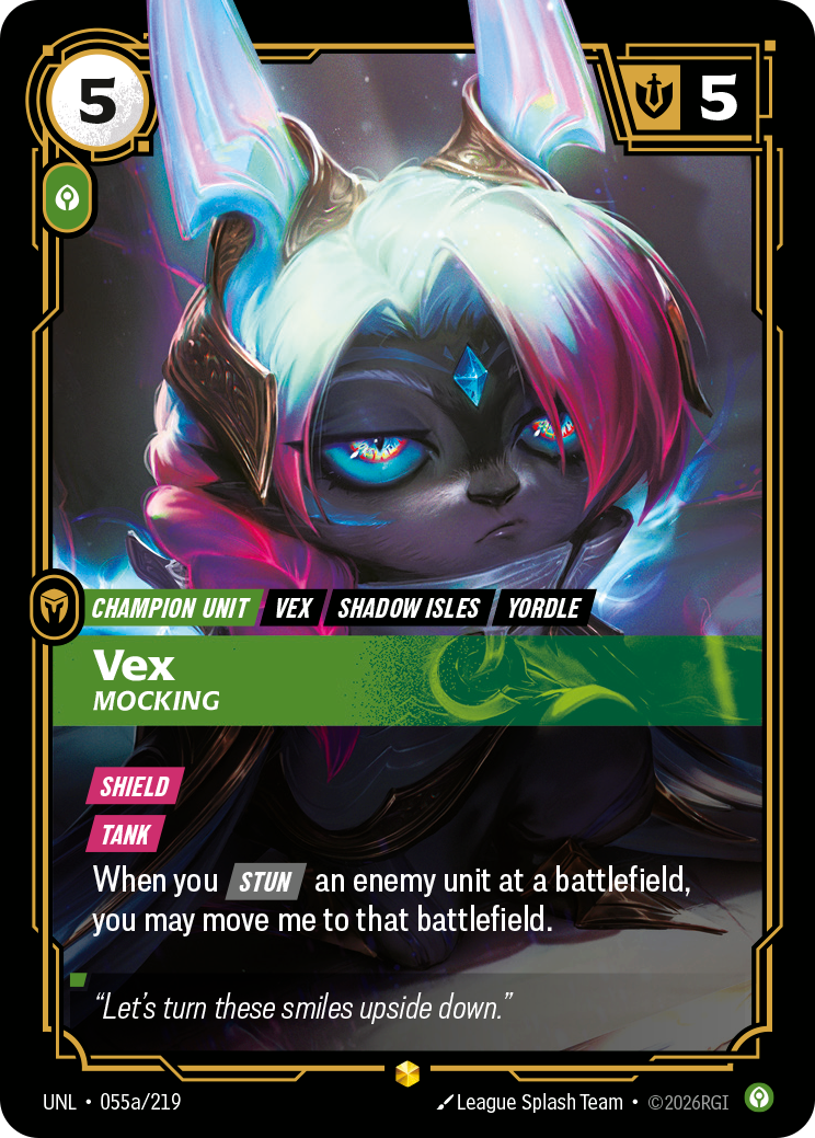 Vex, Mocking - 055a/219 - Showcase (Inglés Foil NM)