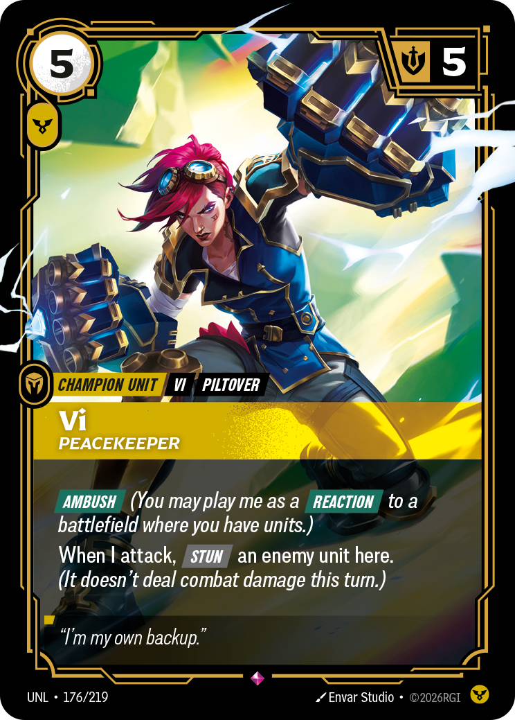 Vi - Peacekeeper - 176/219 - Rare (Inglés Foil NM)