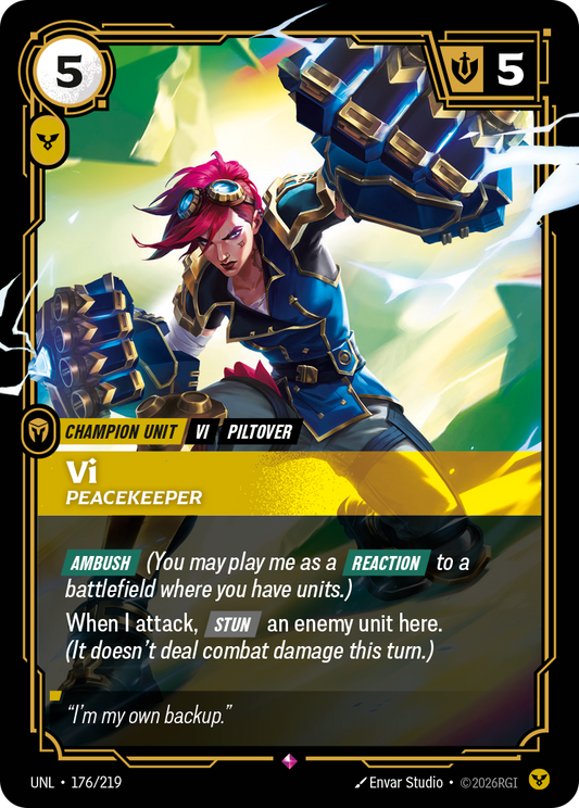 Vi - Peacekeeper - 176/219 - Rare (Inglés Foil NM)