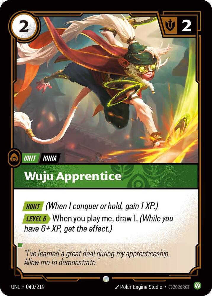 Wuju Apprentice - 040/219 - Common (Inglés NM)
