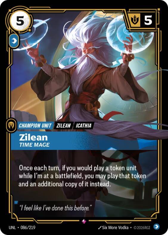 Zilean - Time Mage - 086/219 - Rare (Inglés Foil NM)