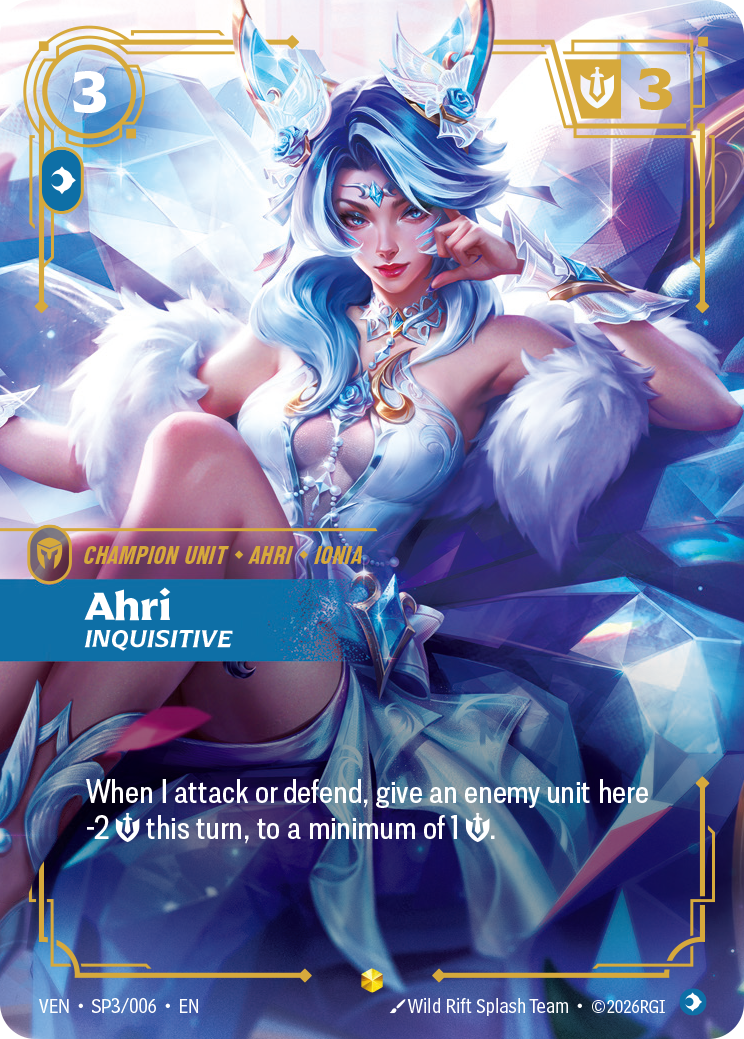 Ahri, Inquisitive - SP3/006 - Showcase (Inglés Foil NM)