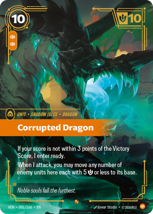 Corrupted Dragon - 091/166 - Epic (Inglés Foil NM)