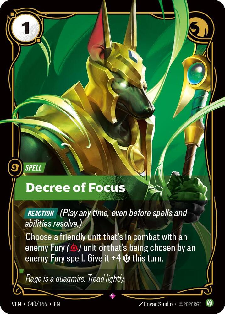 Decree of Focus - 040/166 - Rare (Inglés Foil NM)