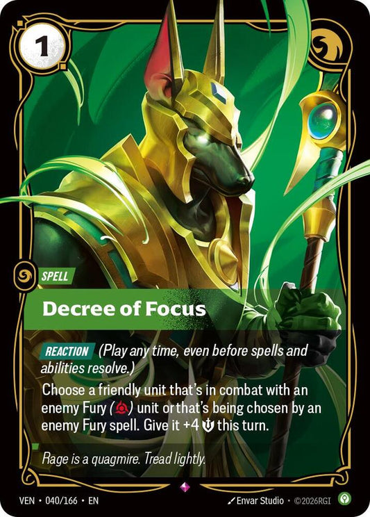 Decree of Focus - 040/166 - Rare (Inglés Foil NM)
