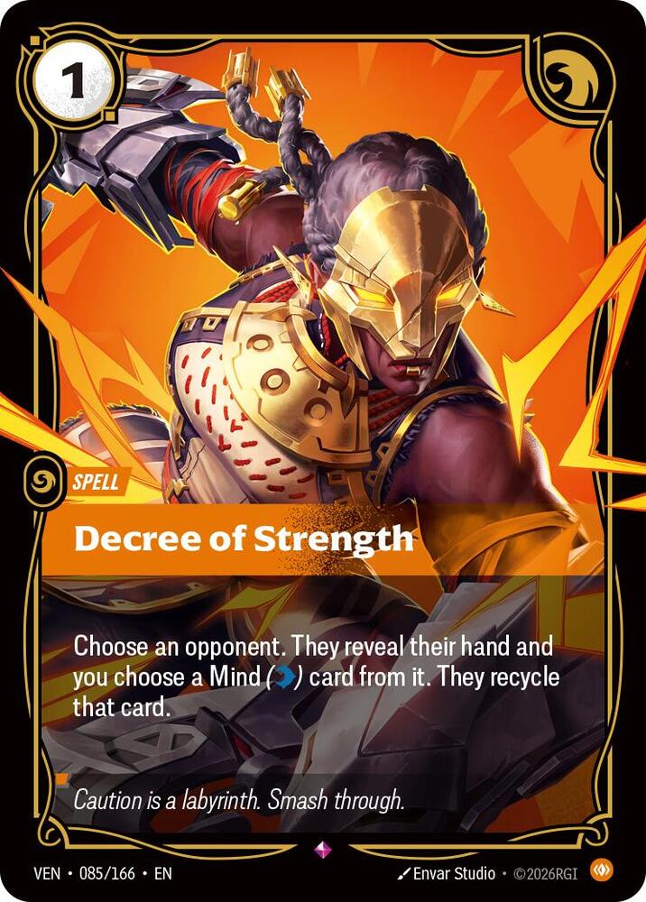 Decree of Strength - 085/166 - Rare (Inglés Foil NM)