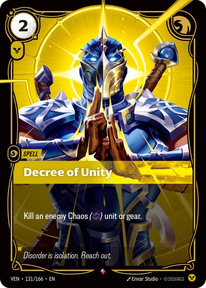 Decree of Unity - 131/166 - Rare (Inglés Foil NM)