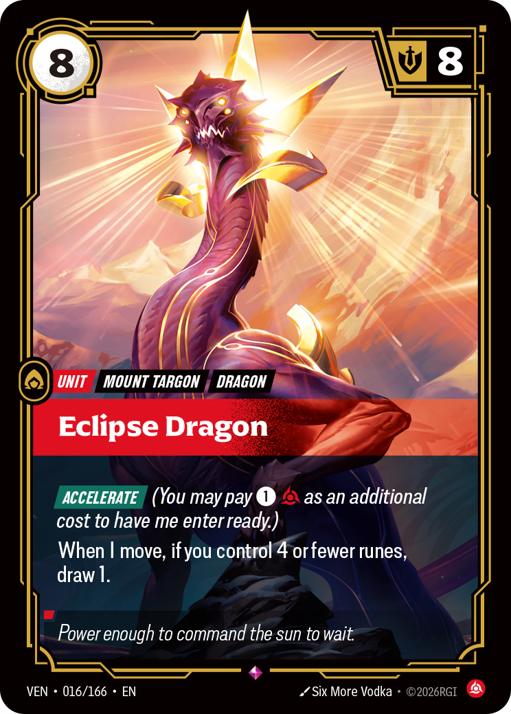Eclipse Dragon - 016/166 - Rare (Inglés Foil NM)