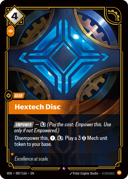 Hextech Disc - 087/166 - Rare (Inglés Foil NM)
