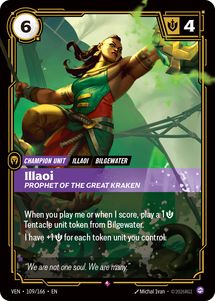 Illaoi, Prophet of the Great Kraken - 109/166 - Rare (Inglés Foil NM)
